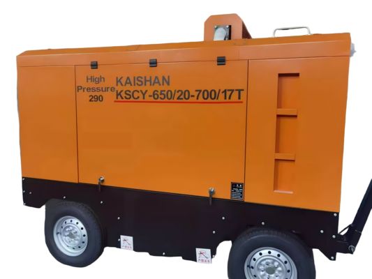 ضاغط الهواء المتحرك المسمار 0.5-2.5Mpa الديزل / الكهربائية الصناعية