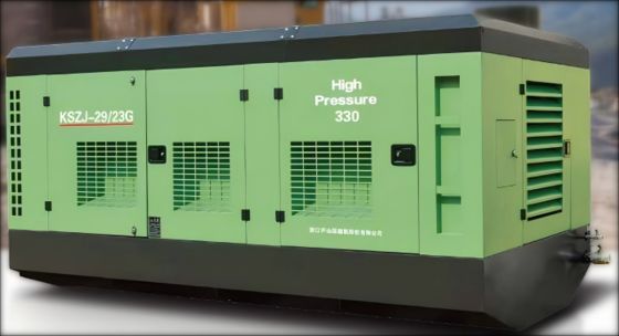 ضاغط هواء لولبي بئر عميق 1.7-3.5 ميجا باسكال 18-43 متر مكعب/دقيقة لحفر الطاقة الحرارية الأرضية